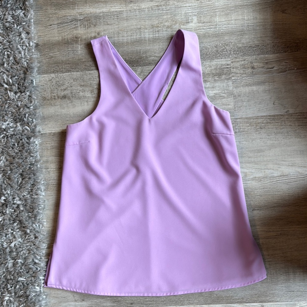 Sugarlips Purple Asymmetrical Sleeveless Tank